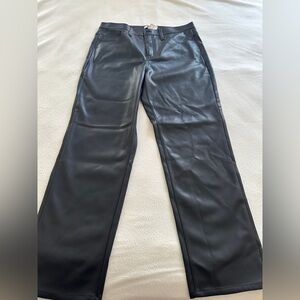 JCREW FAUX LEATHER PANTS SIZE 32 NEW TAGS ON